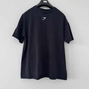 Gymshark Black Graphic Logo Tee Men's Medium Apollo Stretch